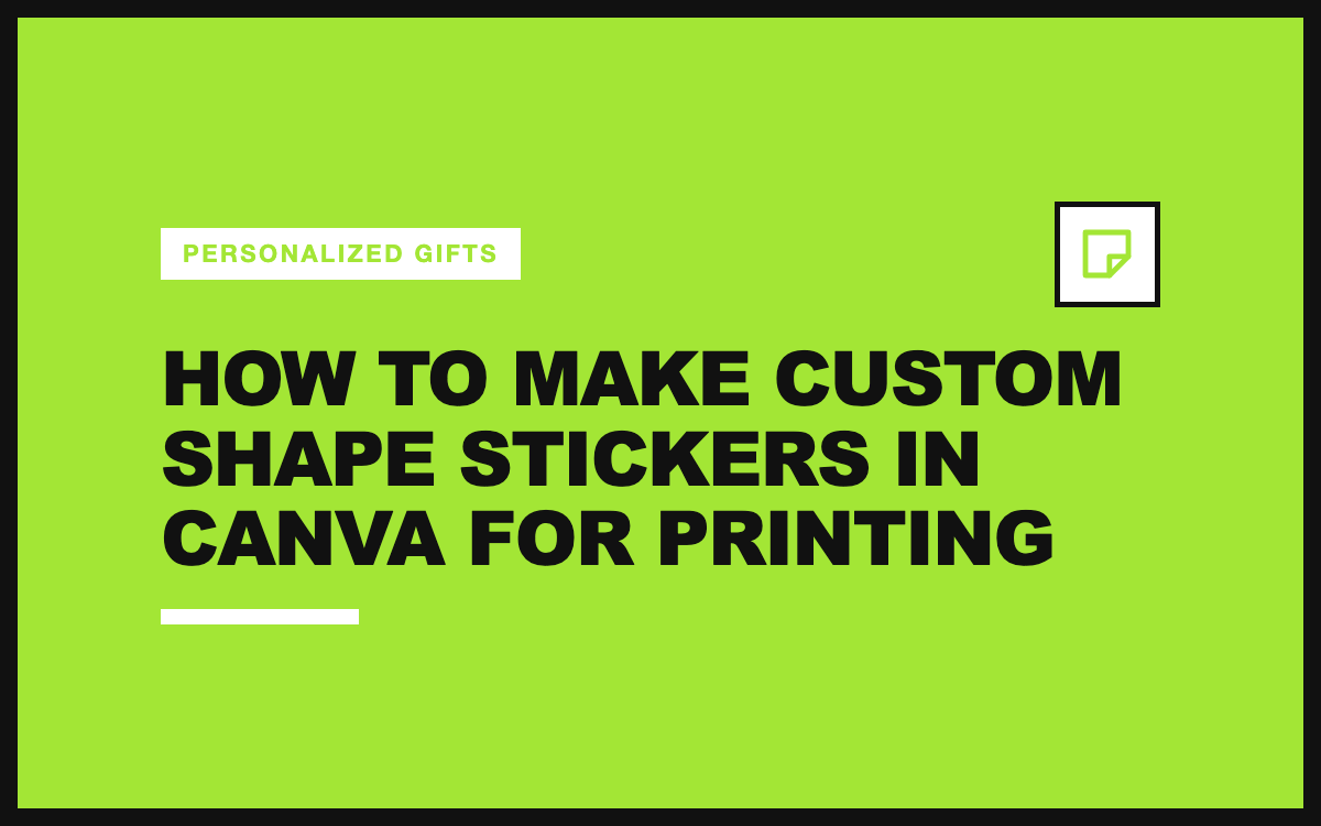 How to Make Custom Shape Stickers in Canva for Printing