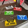Custom Number Plate Keychain with Name NUHO1022